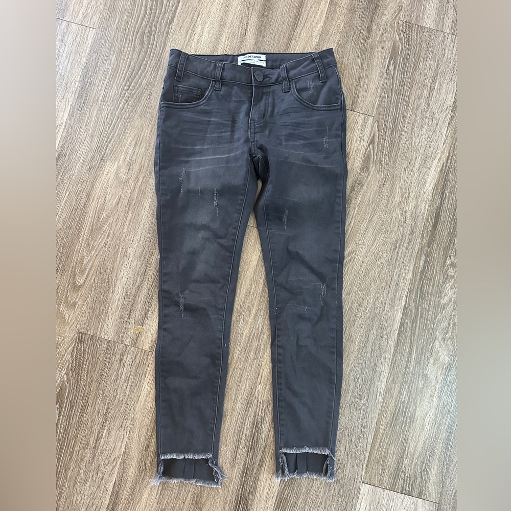 One Teaspoon Faded Black & Distressed Low/Mid Rise Jeans - Size 24